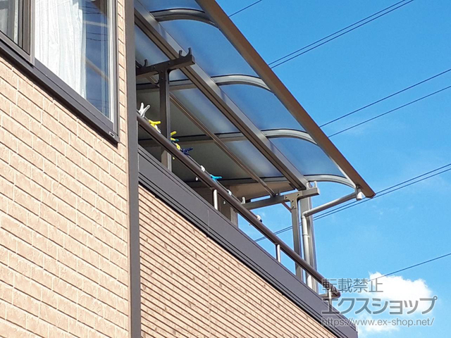 千葉県船橋市ののバルコニー・ベランダ屋根 ソラリア R型 屋根タイプ 単体 積雪〜20cm対応 施工例