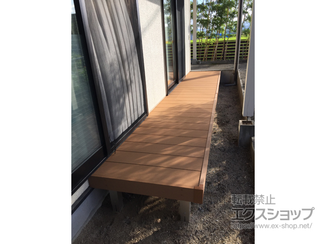 熊本県上益城郡嘉島町ののウッドデッキ リウッドデッキ 200 施工例