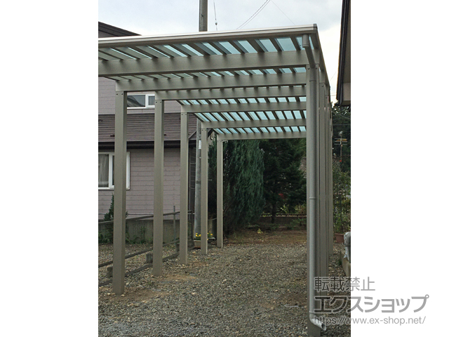 岩手県北上市ののカーポート エフルージュ ワン100 積雪〜100cm対応 施工例