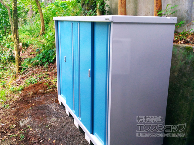 静岡県田方郡函南町のの物置・屋外倉庫 シンプリー 一般型 2160×755×1603 MJX-217D-AB 施工例