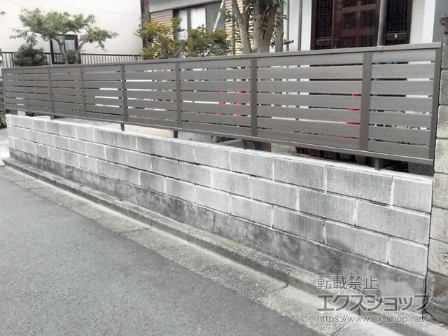 神奈川県川崎市ののフェンス・柵 シャトレナ 1型 フリー支柱タイプ 施工例