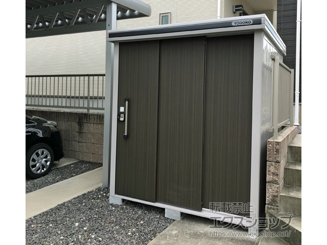 滋賀県東近江市のの物置・屋外倉庫 エルモ 一般型 1870×1520×2120（LMD-1815） LMD-1815-DW 施工例