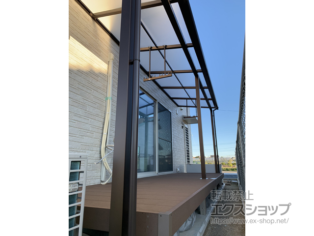 島根県益田市ののウッドデッキ リウッドデッキ 200 施工例