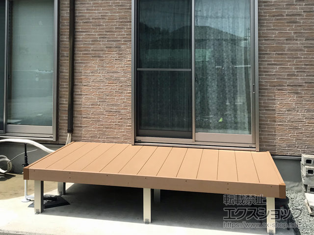 福岡県宗像市ののウッドデッキ マージウッドデッキ 施工例