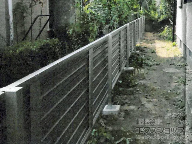 宮城県仙台市のValue Selectのフェンス・柵・塀 ミエーネフェンス 目隠しルーバータイプ　自由柱施工 施工例