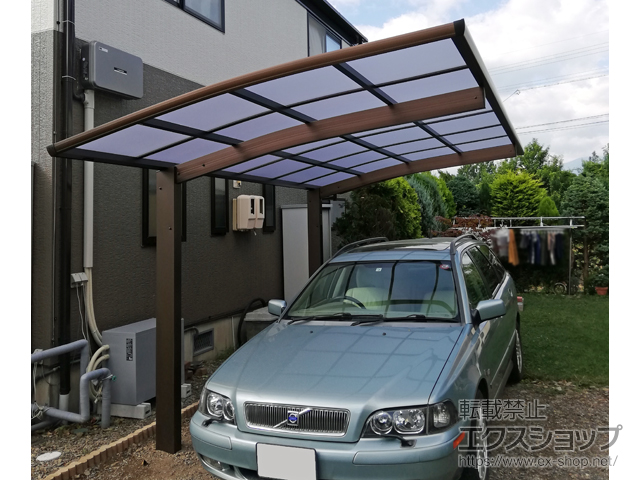 長野県松本市ののカーポート プレシオスポート 積雪〜20cm対応 施工例