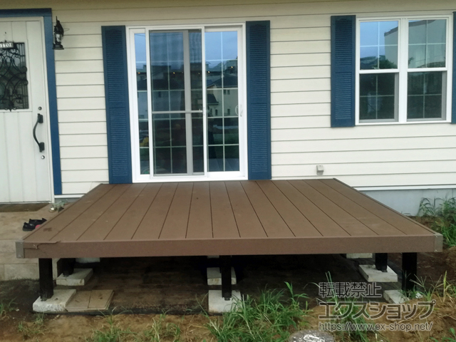 千葉県流山市ののウッドデッキ リウッドデッキ200 施工例