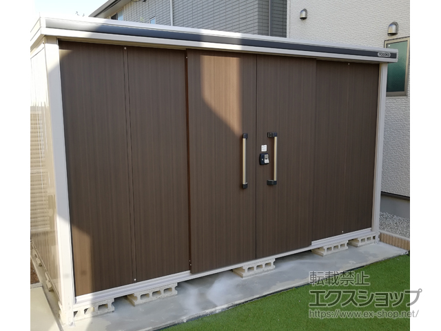 愛知県蒲郡市のの物置・屋外倉庫 エルモ 一般型 3620×1870×2118（LMD-3618） LMD-3618-DW 施工例