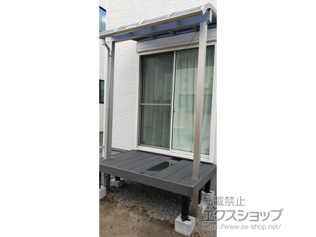 秋田県秋田市ののウッドデッキ リウッドデッキ 200 施工例