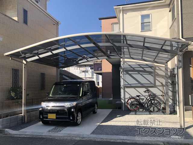 兵庫県高砂市ののカーポート レイナツインポートグラン　積雪〜20cm対応 施工例