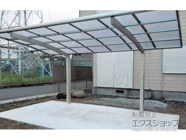 埼玉県幸手市ののカーポート プレシオスポート 積雪〜20cm対応 施工例