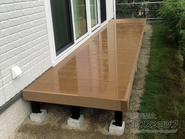 広島県広島市ののウッドデッキ リウッドデッキ 200 施工例