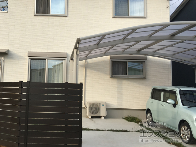 兵庫県高砂市ののカーポート プレシオスポート ワイド 積雪〜20cm対応 施工例