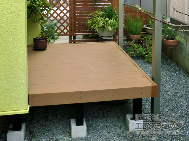 長崎県大村市ののウッドデッキ リウッドデッキ 200 施工例