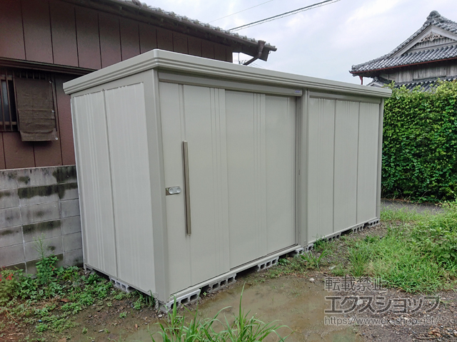 徳島県阿南市のの物置・屋外倉庫 Mr.ストックマンダンディ 一般型 4415×1590×2110（ND-4415） ND-4415-W 施工例