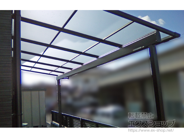 佐賀県神埼郡吉野ヶ里町ののテラス屋根 ソラリア F型 テラスタイプ 単体 積雪〜20cm対応 施工例