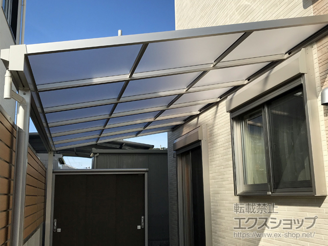 奈良県橿原市ののテラス屋根 ソラリア F型 テラスタイプ 単体 積雪〜20cm対応 施工例