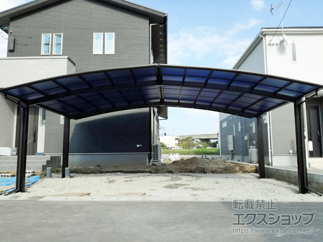 熊本県菊池郡大津町ののカーポート レイナトリプルポートグラン　積雪〜20cm対応 施工例