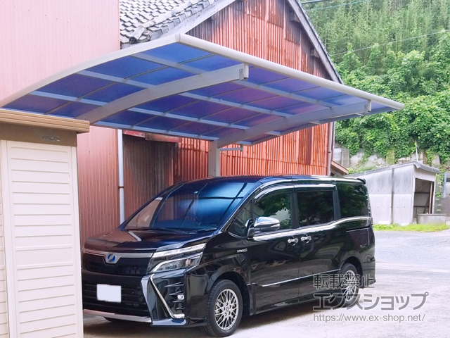 長崎県松浦市ののカーポート プレシオスポート 積雪〜20cm対応 施工例