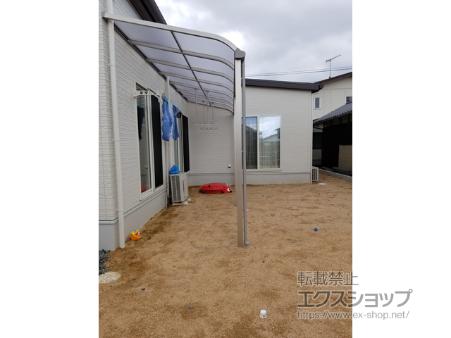 山口県宇部市ののテラス屋根 ソラリア R型 テラスタイプ 連棟 積雪〜20cm対応 施工例