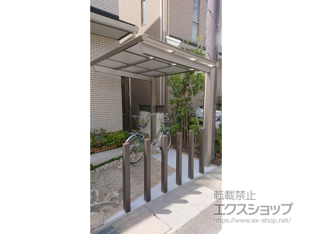 滋賀県草津市ののサイクルポート・駐輪場 セルフィ ミニ 積雪〜20cm対応 施工例