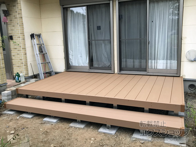 茨城県水戸市ののウッドデッキ リウッドデッキ 200 施工例