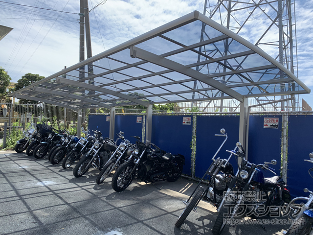 神奈川県小田原市ののカーポート レイナポートグラン 縦連棟　積雪〜20cm対応 施工例