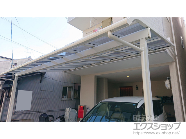 大阪府大阪市ののテラス屋根 スピーネ R型 テラスタイプ 単体 積雪〜20cm対応 施工例