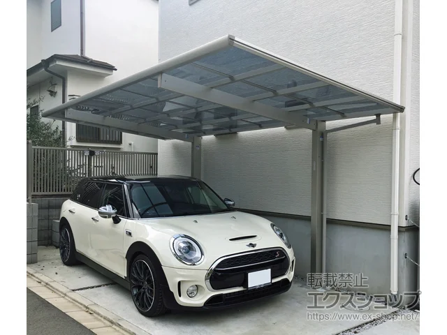 神奈川県相模原市のYKKAPのカーポート エフルージュグラン 積雪〜20cm対応 施工例