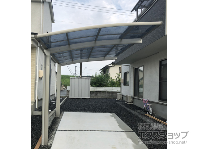 岡山県総社市ののカーポート プレシオスポート 積雪〜20cm対応 施工例