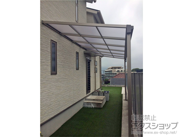 福岡県福岡市ののテラス屋根 ソラリア F型 テラスタイプ 単体 積雪〜20cm対応 施工例