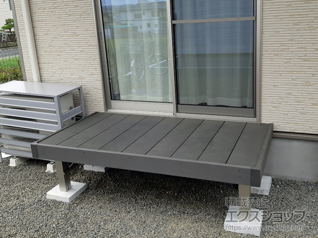 静岡県静岡市ののウッドデッキ リウッドデッキ 200 施工例