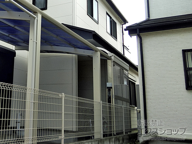 埼玉県上尾市ののテラス屋根 ソラリア R型 テラスタイプ 単体 積雪〜20cm対応 施工例