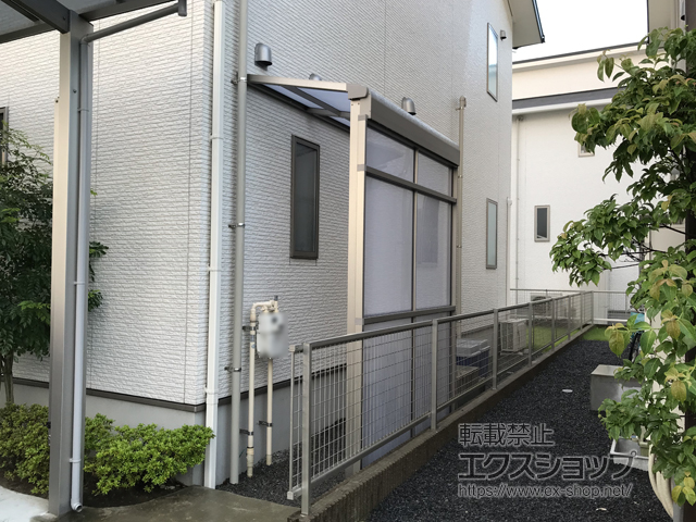 鹿児島県鹿児島市ののストックヤード スピーネストックヤードF型 パネルタイプ スクリーン仕様 積雪〜20cm対応 施工例