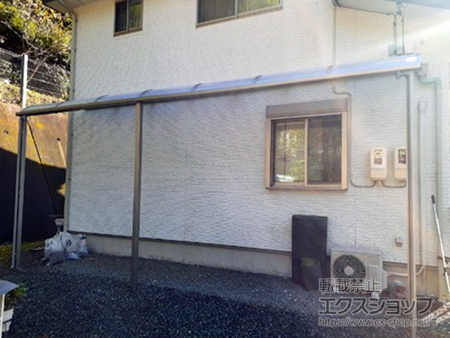 静岡県島田市ののテラス屋根 スピーネ R型 テラスタイプ 連棟 積雪〜20cm対応 施工例