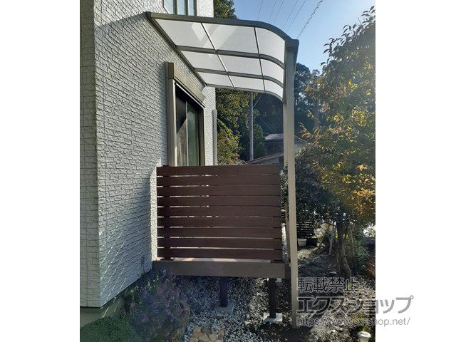 静岡県島田市ののテラス屋根 スピーネ R型 テラスタイプ 単体 積雪〜20cm対応 施工例