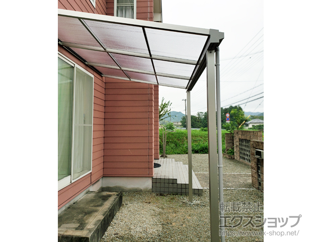 兵庫県三田市ののテラス屋根 ソラリア F型 テラスタイプ 単体 積雪〜20cm対応 施工例