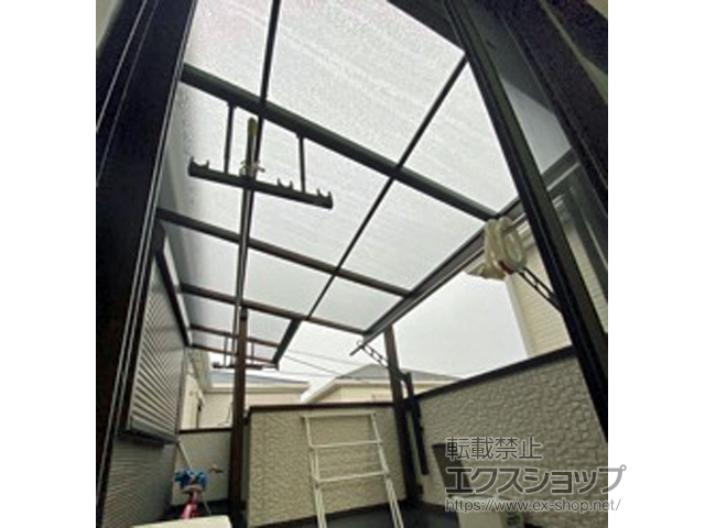 大阪府寝屋川市ののテラス屋根 ソラリア F型 テラスタイプ 単体 積雪〜20cm対応 施工例