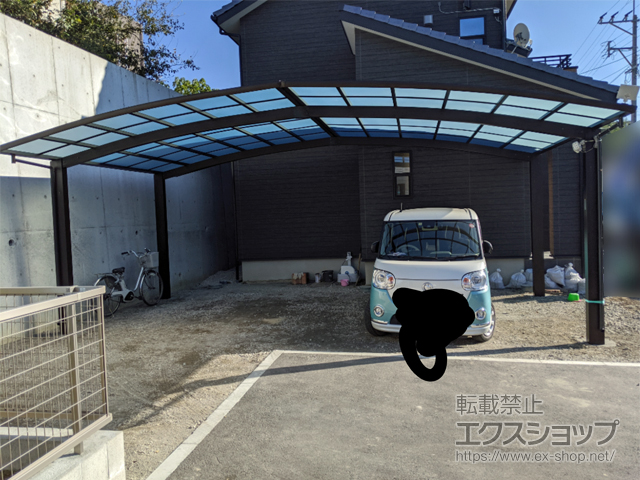 福岡県太宰府市ののカーポート レイナトリプルポートグラン　積雪〜20cm対応 施工例