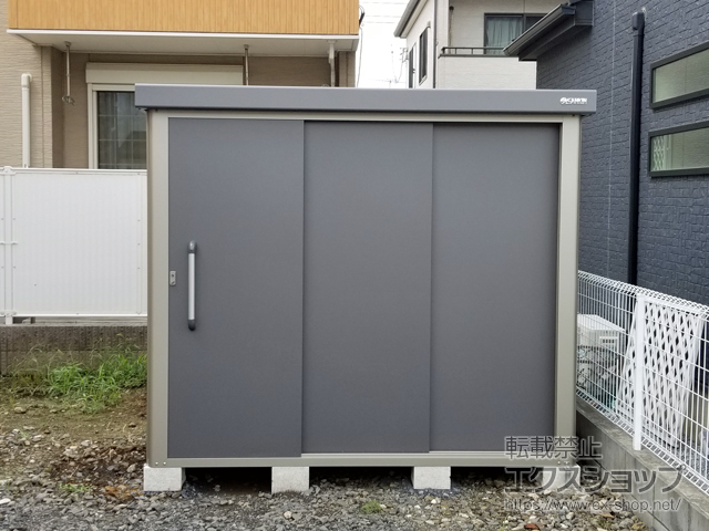 埼玉県三郷市のの物置・屋外倉庫 エスケーエイト SK8-100 一般型 2200×1600×1940 SK8-100-GK 施工例