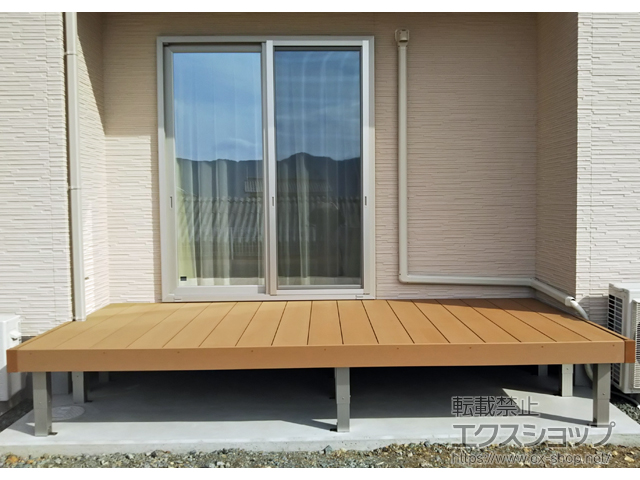 愛媛県西予市ののウッドデッキ リウッドデッキ 200 施工例