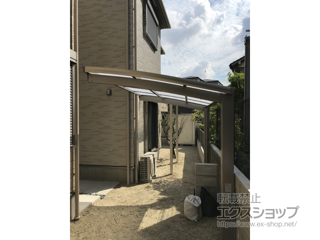 愛知県名古屋市ののサイクルポート・駐輪場 ネスカRミニ (ラウンドスタイル) 積雪〜20cm対応 施工例