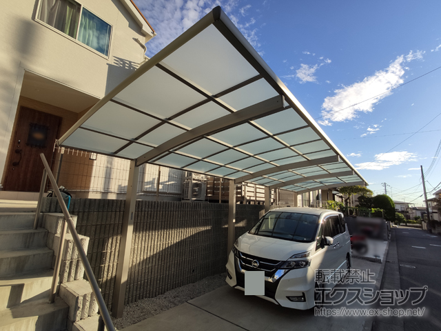 神奈川県横浜市ののカーポート レイナポートグラン 縦連棟　積雪〜20cm対応 施工例