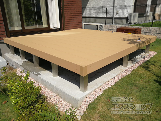 茨城県つくば市ののウッドデッキ リウッドデッキ 200 施工例