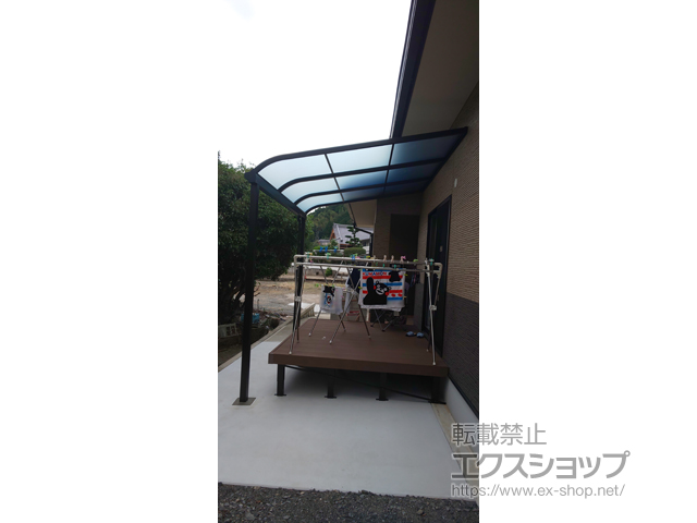 熊本県上益城郡益城町ののウッドデッキ リウッドデッキ 200 施工例