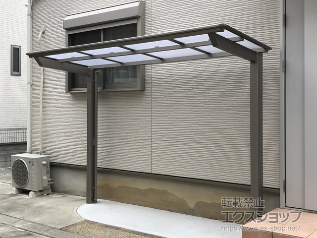 大阪府茨木市ののサイクルポート・駐輪場 ネスカFミニ (フラットスタイル) 積雪〜20cm対応 施工例