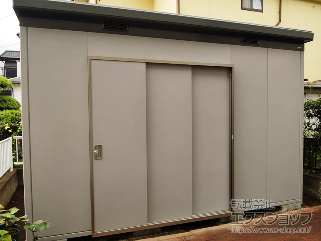 鹿児島県鹿児島市のの物置・屋外倉庫 ナイソー 一般型 3620×2460×2440（SMK-90H） SMK-90H 施工例