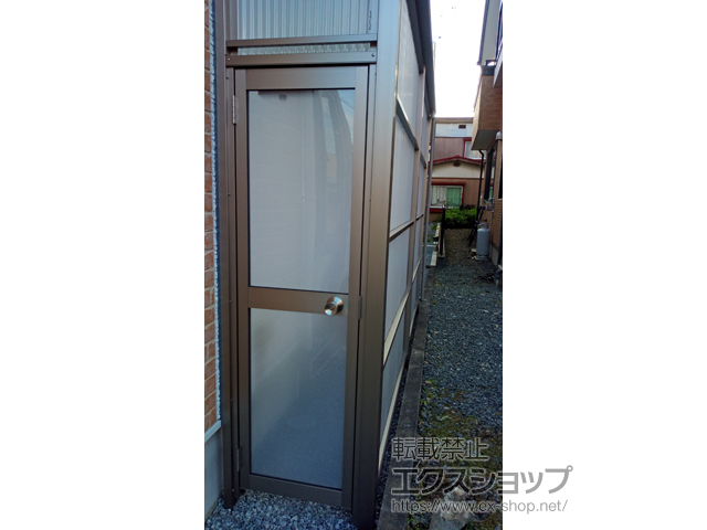 青森県八戸市ののストックヤード スピーネストックヤードF型 波板タイプ ヤード仕様 積雪50cm対応 施工例