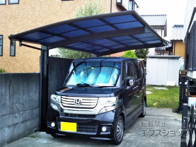 静岡県佐倉市のLIXIL リクシル(トステム)のカーポート プレシオスポート 積雪〜20cm対応 施工例