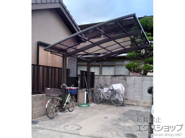 大阪府堺市ののカーポート ネスカR (ラウンドスタイル) 積雪〜20cm対応 施工例